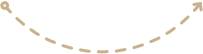 A dashed, curved line with arrows at both ends pointing left and right.